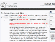 Tablet Screenshot of institut-jacquescartier.fr